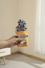 M-Pets Artie Ödül Hazneli Peluş Köpek Oyuncağı 9.2x5x20.5 Cm Gri/Turuncu