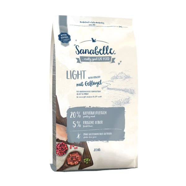 Sanabelle Light Tahılsız Kümes Hayvanlı Yetişkin Diyet Kedi Maması 2 Kg