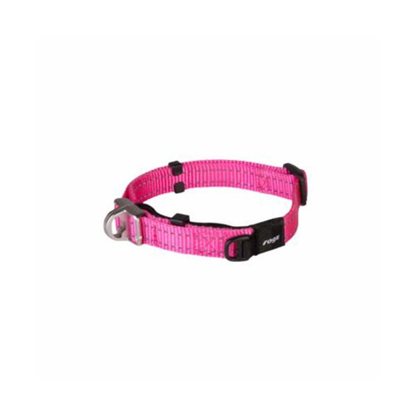 Rogz Utility Safety Halsband Güvenlikli Dokuma Kedi Boyun Tasması Pembe Large 2x33-48 Cm