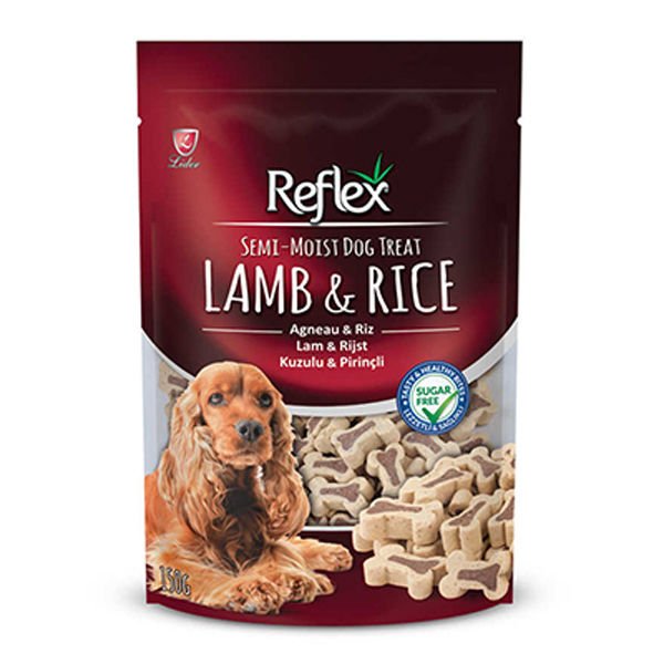 Reflex Kuzu ve Pirinçli Yarı Yumuşak Köpek Ödül Maması 150 Gr