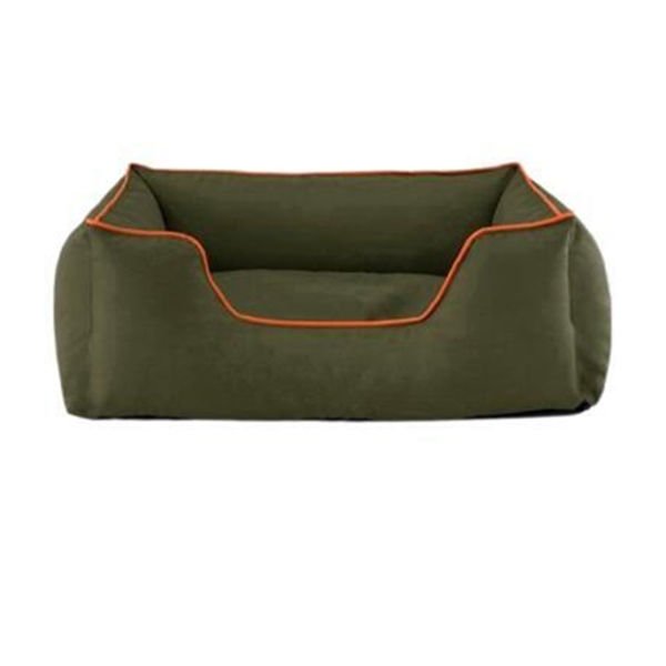 Pet Comfort Alpha Outdoor Biye Kedi ve Köpek Yatağı Haki/Turuncu Medium 80x65 Cm