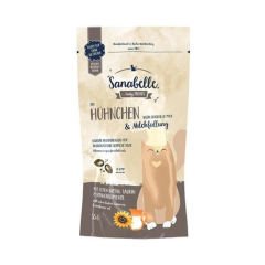 Sanabelle Crispies Tavuklu ve Sütlü Kedi Ödül Maması 55 Gr