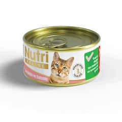 Nutri Feline Tahılsız Ton Balıklı ve Somonlu Konserve Kedi Maması 85 Gr