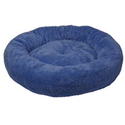 Dubex Peluş Simit Yatak Mavi 52x9h cm