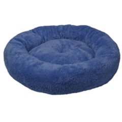 Dubex Peluş Simit Yatak Mavi 52x9h cm