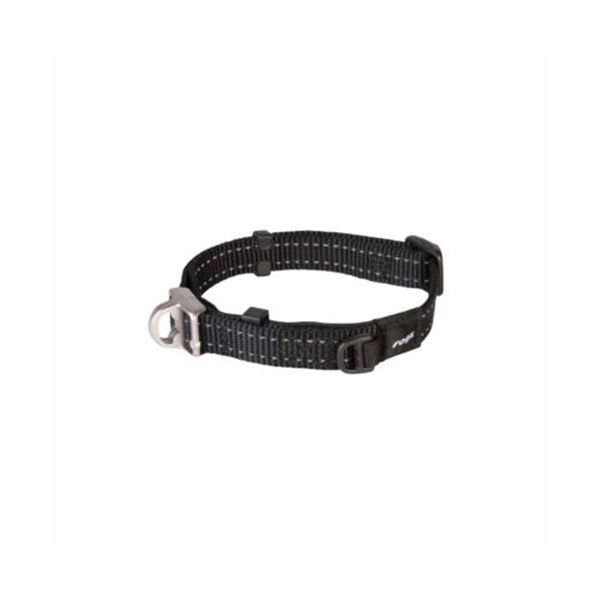 Rogz Utility Safety Halsband Güvenlikli Dokuma Kedi Boyun Tasması Siyah Xlarge 2.5x42-66 Cm
