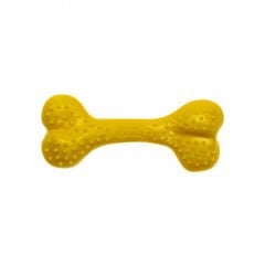 Aquael Comfy Toy Kemik Şeklinde Ananas Aromalı Köpek Oyuncağı Sarı 12.5 Cm