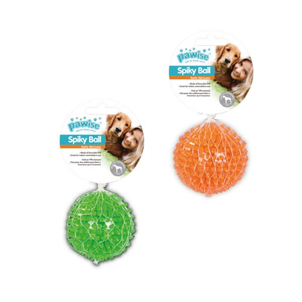 Pawise Lastik Top Dikenli Köpek Oyuncağı 7 Cm