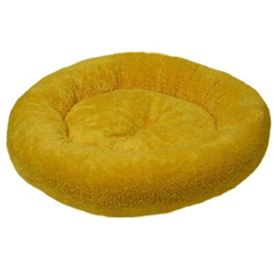 Dubex Peluş Simit Yatak Sarı 52x9h cm