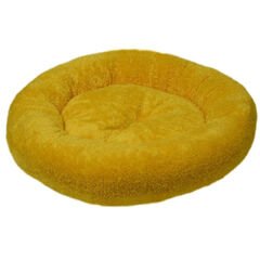 Dubex Peluş Simit Yatak Sarı 52x9h cm