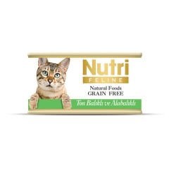 Nutri Feline Ton Balıklı ve Alabalıklı Tahılsız Konserve Kedi Maması 85 Gr