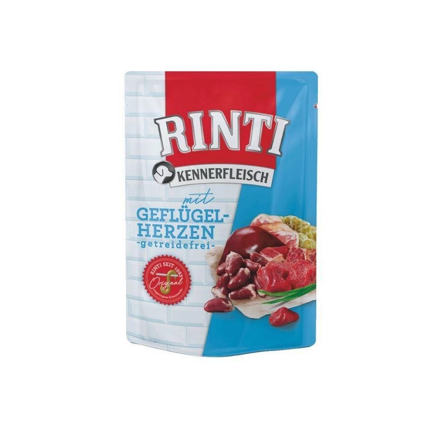 RINTI Pouch Yürekli Köpek Konservesi 400 gr