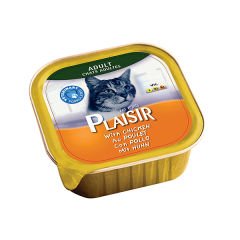 Plaisir Tavuklu Pate Konserve Kedi Maması 100 Gr