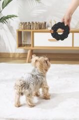 M-Pets Coto Örgü Halka Köpek Oyuncağı 13 Cm Siyah