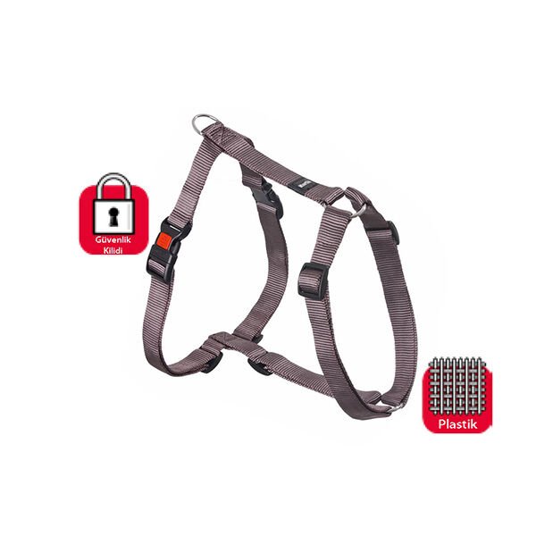 Karlie Kilitli Köpek Göğüs Tasması Large Gri 65-100 Cm