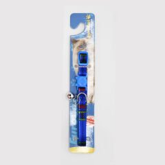 Euro Cat Kedi Boyun Tasması Ekose Desenli 10 Mm 28 Cm Mavi