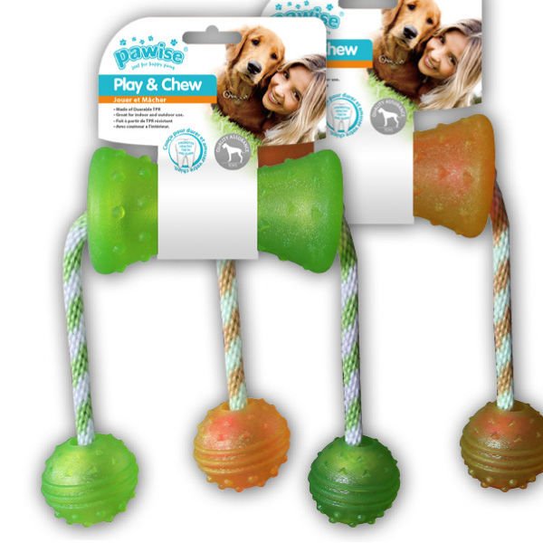 Pawise İp Tutmalı Kemik Diş İpi Köpek Oyuncağı 48 Cm