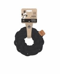 M-Pets Coto Örgü Halka Köpek Oyuncağı 13 Cm Siyah