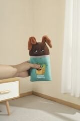 M-Pets Angel Ödül Hazneli Peluş Köpek Oyuncağı 12x5x23.5 Cm Kahverengi/Yeşil