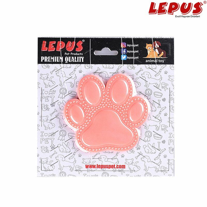 Lepus Ağız ve Diş Sağlığı İçin Pati Köpek Oyuncağı Turuncu 13x7h cm