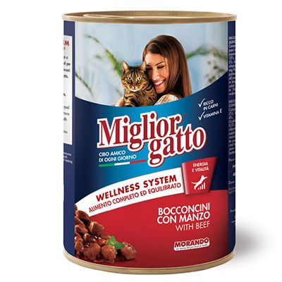 Miglior Biftekli Yetişkin Konserve Kedi Maması 405 Gr