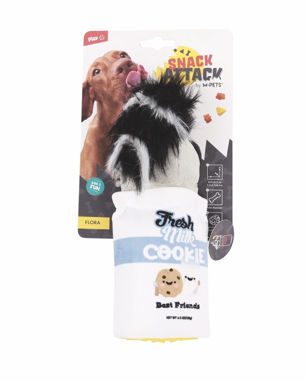 M-Pets Flora Ödül Hazneli Köpek Oyuncağı 9x7x21.5 Cm