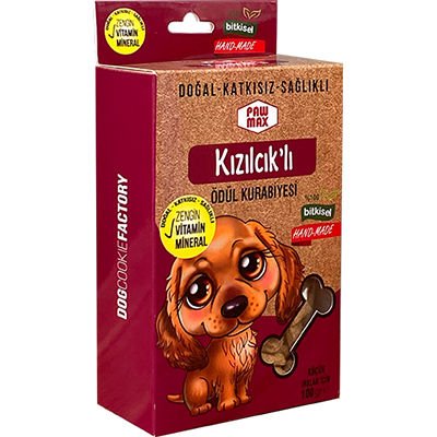 Pawmax Kızılcıklı Küçük Irk Köpek Ödül Kurabiyesi 100 Gr