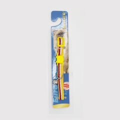 Euro Cat Kedi Boyun Tasması Yaldız Sarı 10 Mm 28 Cm