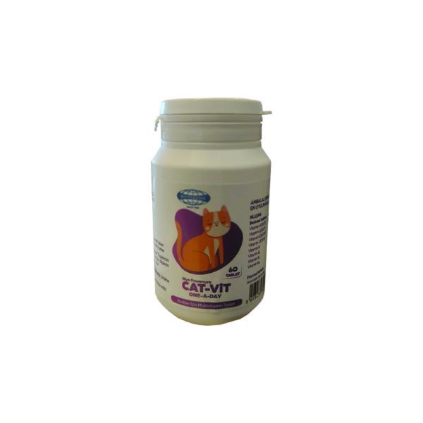 Biyoteknik One A Day Besin Desteği Kediler için Multivitamin Tablet 60 Adet