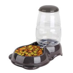 Pawise Kedi ve Köpekler için Hazneli Mama ve Su Kabı 2.65 Lt