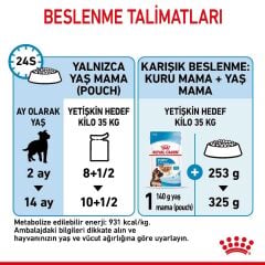 Royal Canin Maxi Puppy Büyük Irk Yavru Köpekler İçin Parça Etli Yaş Mama 140 gr
