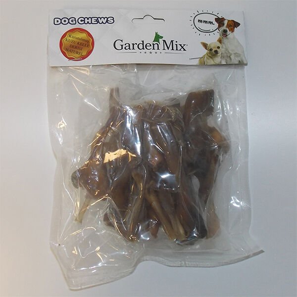 Garden Mix Kurutulmuş Kuzu Kelle Deri Naturel Köpek Ödül Maması 100 Gr