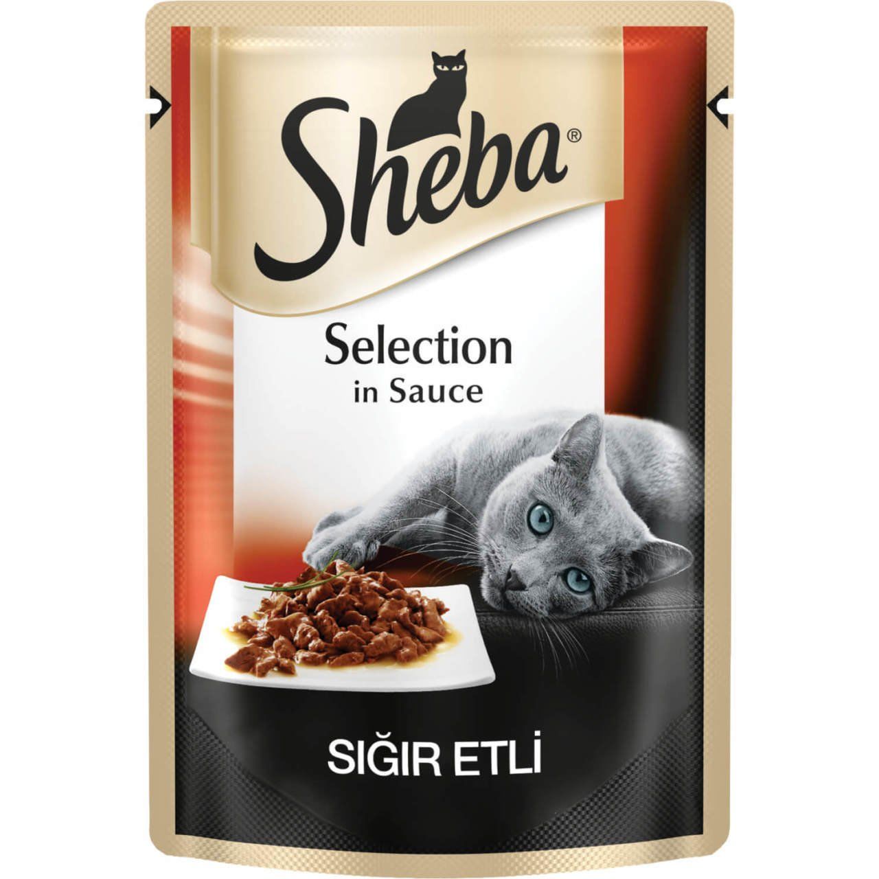 Sheba Sığır Etli Pouch Konserve Kedi Maması 85 gr