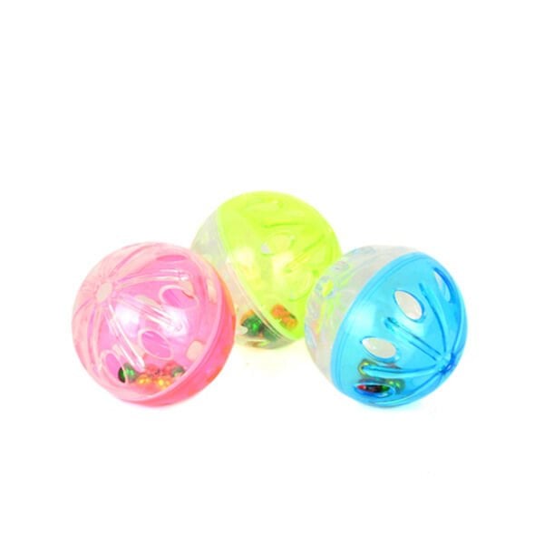 Flip Zilli Renkli Oyun Topu Kedi Oyuncağı 3 Adet