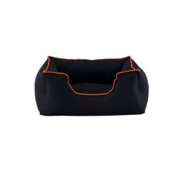 Pet Comfort Alpha Outdoor Kedi ve Köpek Yatağı Siyah/Turuncu Small 60x50 Cm