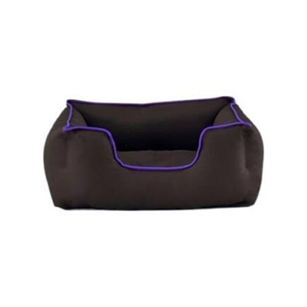 Pet Comfort Alpha Outdoor Kedi ve Köpek Yatağı Kahverengi/Mor Small 60x50 Cm