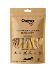 Chompo Kurutulmuş Kuzu Kulak Köpek Ödül Maması 100 Gr