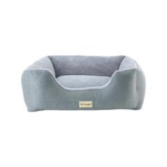 Pet Comfort Echo Mirinda Peluş Kedi ve Köpek Yatağı Açık Gri/Gri Medium 80x65 Cm