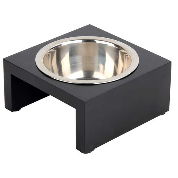 Pawise Ahşap Standlı Ayaklı Kedi ve Köpek Mama Kabı 350 Ml