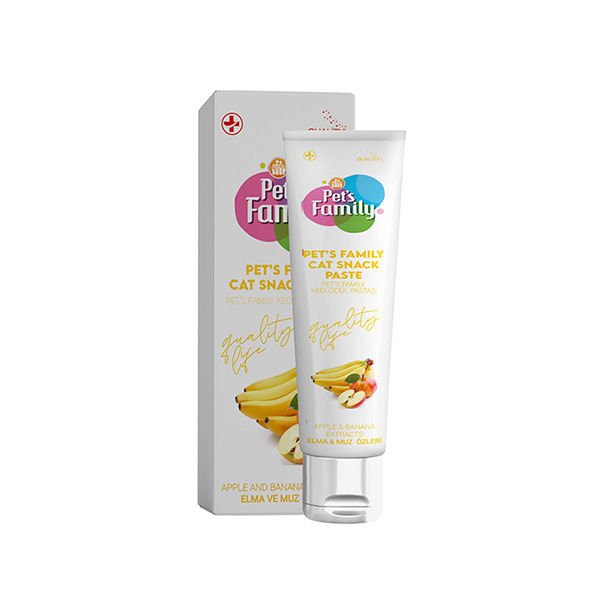 Pets Family Kedi Ödül Elma ve Muz Paste 30 Gr