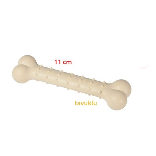 Karlie Plastik Köpek Çiğneme Kemiği Tavuklu 11 Cm