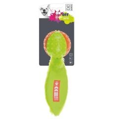 M-Pets Meteor Sesli Kauçuk Köpek Oyuncağı 25 Cm Turuncu/Yeşil