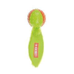 M-Pets Meteor Sesli Kauçuk Köpek Oyuncağı 25 Cm Turuncu/Yeşil