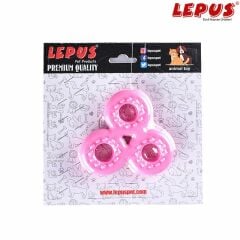 Lepus Ağız ve Diş Sağlığı İçin Stres Çarkı Köpek Oyuncağı Pembe 13x7h cm
