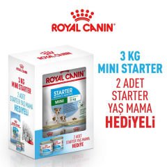 Royal Canin Mini Starter Yavru Köpek Maması 3 Kg+2 Konserve Hediyeli