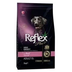 Reflex Plus Biftekli High Energy Yetişkin Köpek Maması 3 Kg