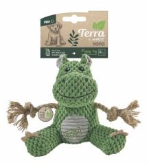 M-Pets Terra Eco Toto Yavru Köpek Oyuncağı 17x11.5x15.5 Cm Yeşil