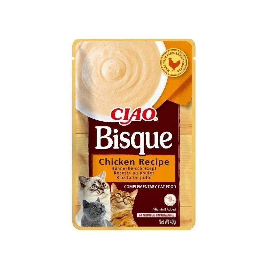 Ciao Bisque Tavuklu Sıvı Krema Kedi Ödülü 40 gr