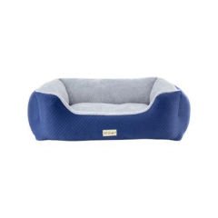 Pet Comfort Echo Mirinda Peluş Kedi ve Köpek Yatağı Gri/Mavi Large 105x80 Cm