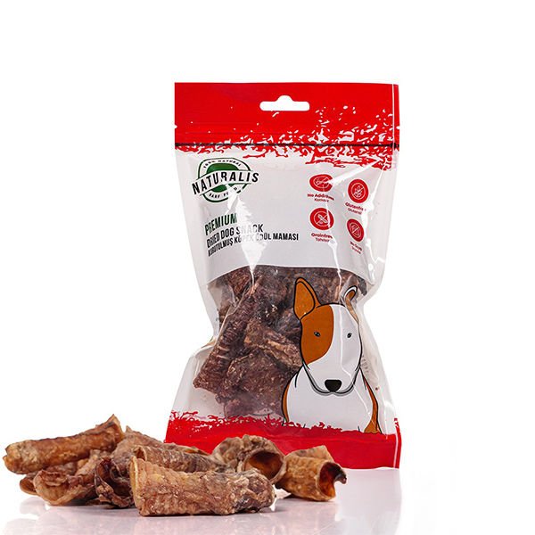 Naturalis Kurutulmuş Kuzulu Soluk Borusu Köpek Ödül Maması 100 Gr